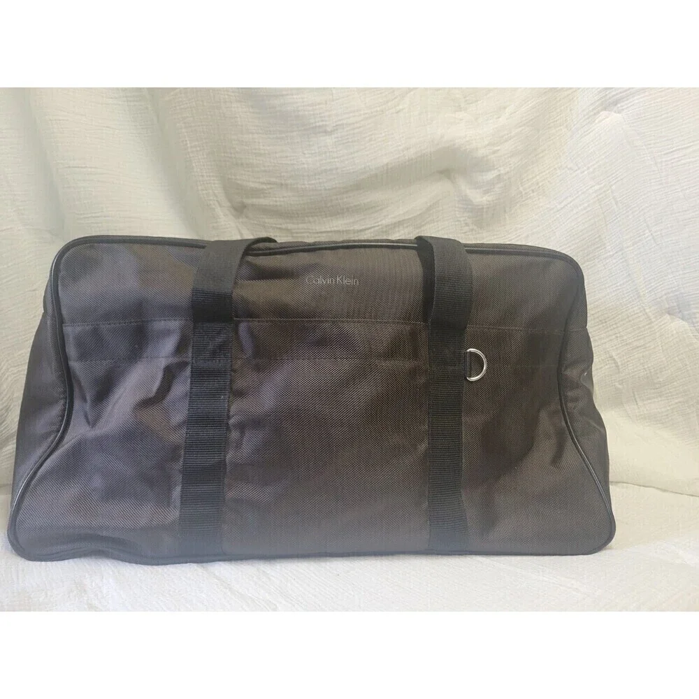 Calvin Klein Duffel Bag, Unisex Black with Logo‎